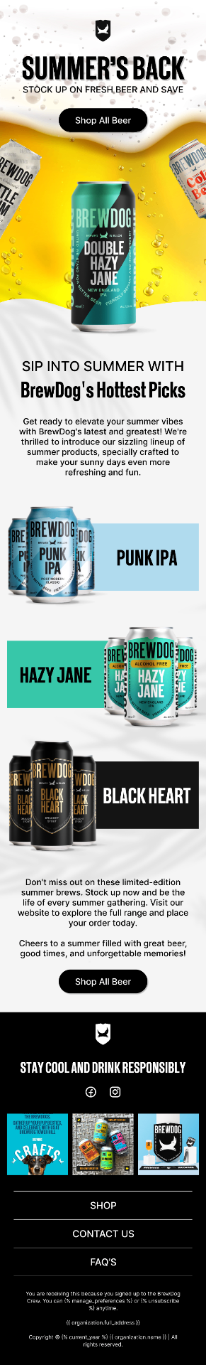BrewDog Campaign email mockup