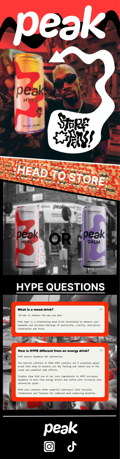 Peak Energy Campaign email mockup